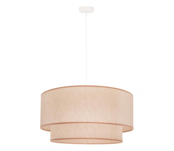 Żyrandol na lince BOHO 1xE27/40W/230V beżowy