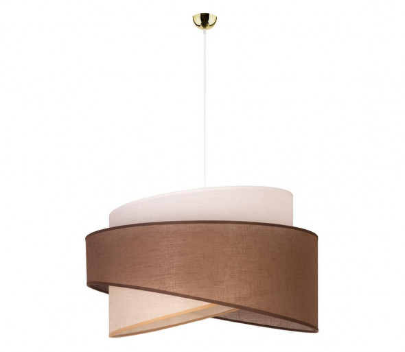 Żyrandol na lince BROOKLYN 1xE27/40W/230V brązowy/beżowy/biały