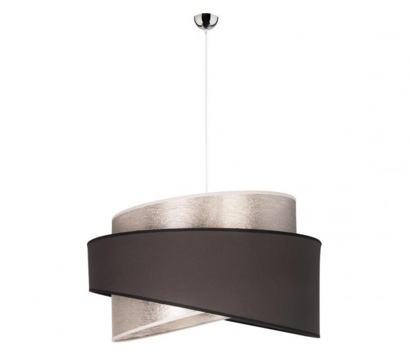 Żyrandol na lince BROOKLYN 1xE27/40W/230V srebrny/czarny