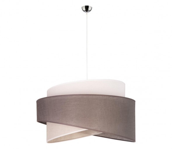 Żyrandol na lince BROOKLYN 1xE27/40W/230V szary/beżowy/biały