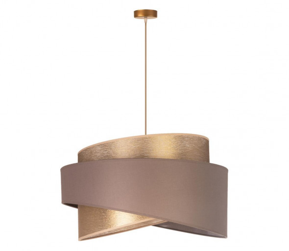 Żyrandol na lince BROOKLYN 1xE27/40W/230V złoty/beżowy