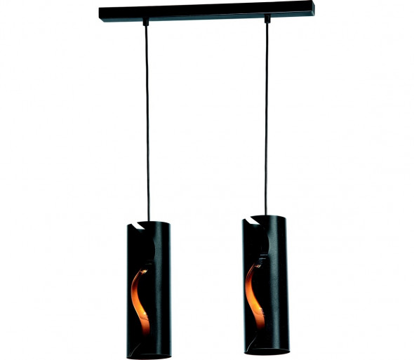 Żyrandol na lince BURN 2xE27/60W/230V