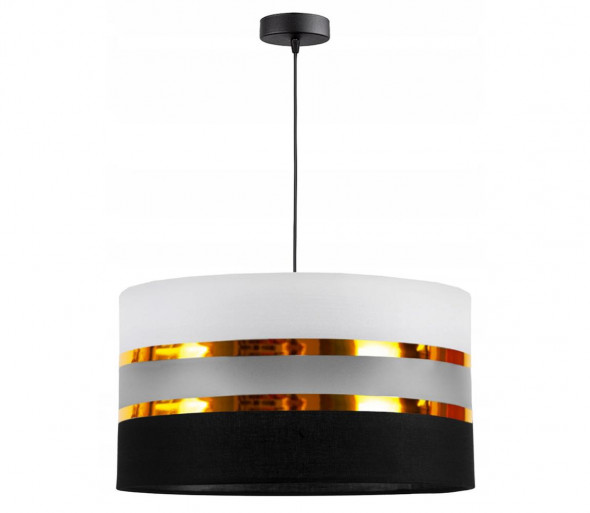 Żyrandol na lince CORAL 1xE27/60W/230V czarno-biały