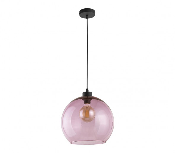 Żyrandol na lince CUBUS 1xE27/60W/230V różowy
