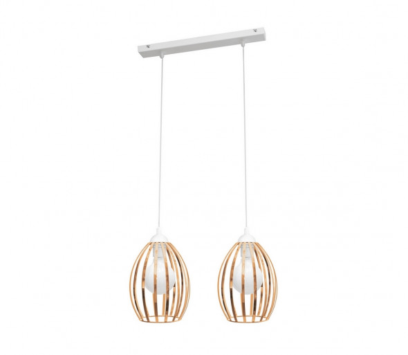 Żyrandol na lince DALI 2xE27/60W/230V miedziany