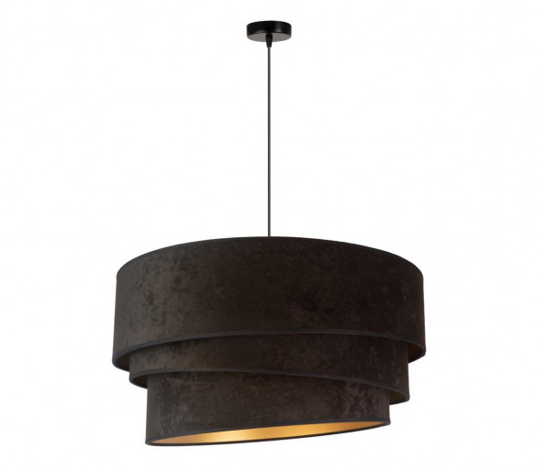 Żyrandol na lince DEVON 1xE27/40W/230V czarny/złoty