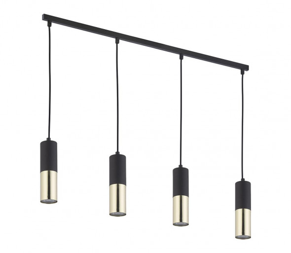 Żyrandol na lince ELIT 4xGU10/10W/230V czarny