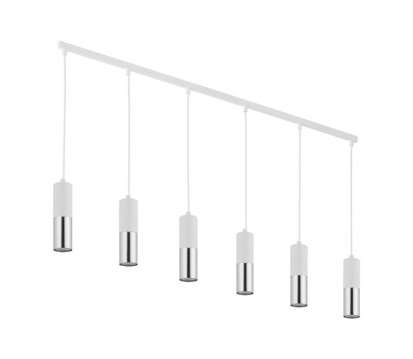 Żyrandol na lince ELIT 6xGU10/10W/230V biały