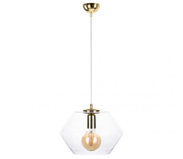 Żyrandol na lince EVEL 1xE27/60W/230V złoty