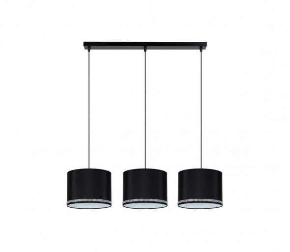 Żyrandol na lince FIELD 3xE27/60W/230V czarny