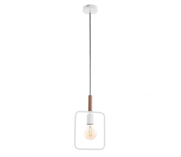 Żyrandol na lince FRAME 1xE27/60W/230V biały