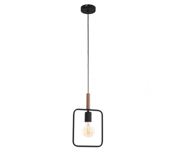 Żyrandol na lince FRAME 1xE27/60W/230V czarny