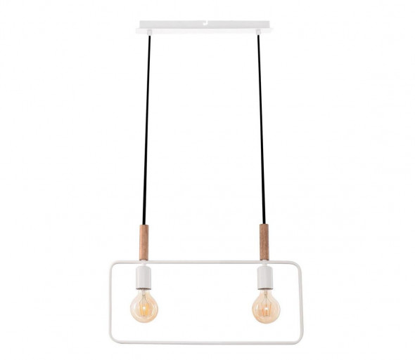 Żyrandol na lince FRAME 2xE27/60W/230V biały