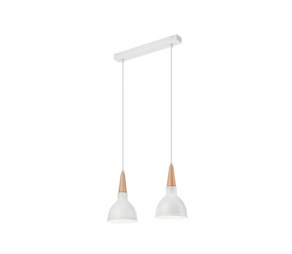 Żyrandol na lince FRANCESCA 2xE27/60W/230V biały