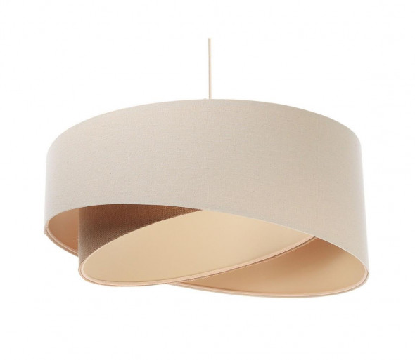 Żyrandol na lince GALAXY 1xE27/60W/230V beżowy/brązowy