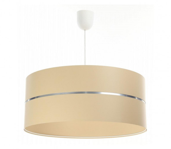 Żyrandol na lince GLAM HOME 1xE27/60W/230V śr. 40 cm beżowy