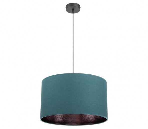 Żyrandol na lince GLEAM 1xE27/60W/230V turkusowy/czarny