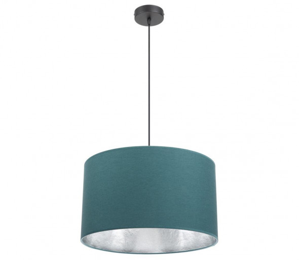 Żyrandol na lince GLEAM 1xE27/60W/230V turkusowy/srebrny