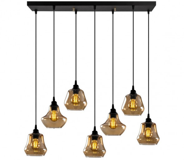 Żyrandol na lince GOLD 7xE27/40W/230V