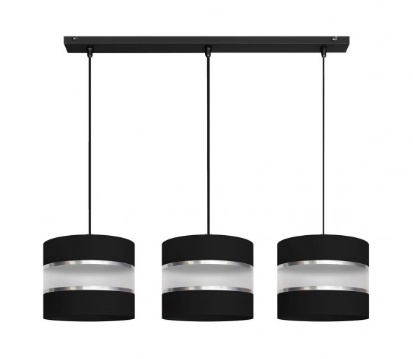 Żyrandol na lince HELEN 3xE27/60W/230V czarny