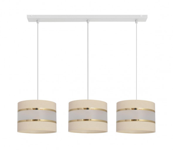 Żyrandol na lince HELEN 3xE27/60W/230V kremowy