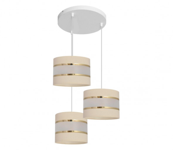 Żyrandol na lince HELEN 3xE27/60W/230V kremowy