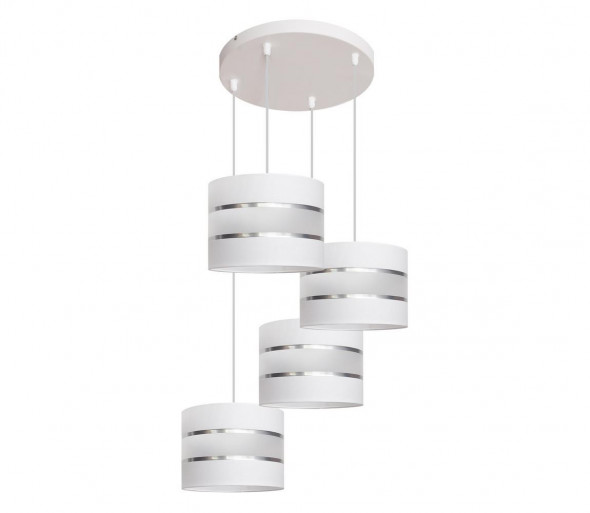 Żyrandol na lince HELEN 4xE27/60W/230V biały