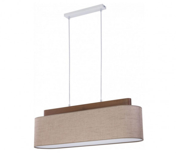 Żyrandol na lince HELENA 4xE27/60W/230V beżowy/brązowy