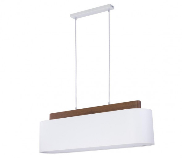 Żyrandol na lince HELENA 4xE27/60W/230V biały/brązowy