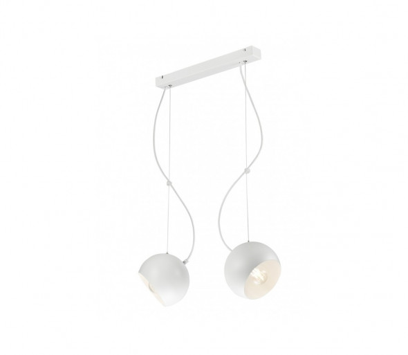 Żyrandol na lince INEZ 2xE27/60W/230V biały