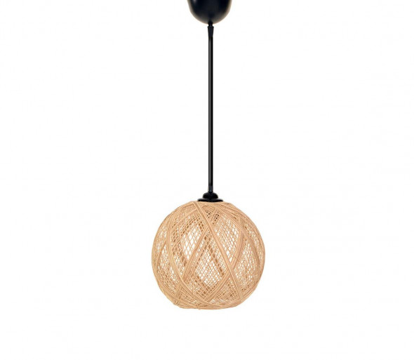 Żyrandol na lince JUTE 1xE27/60W/230V beżowy