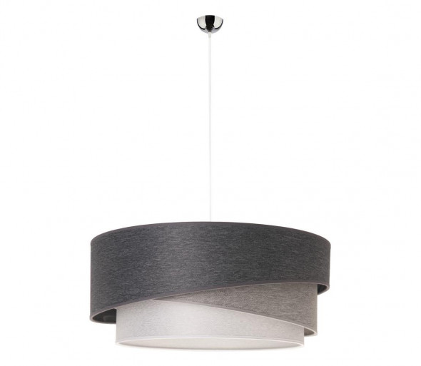 Żyrandol na lince KOBO 1xE27/40W/230V antracytowy/biały