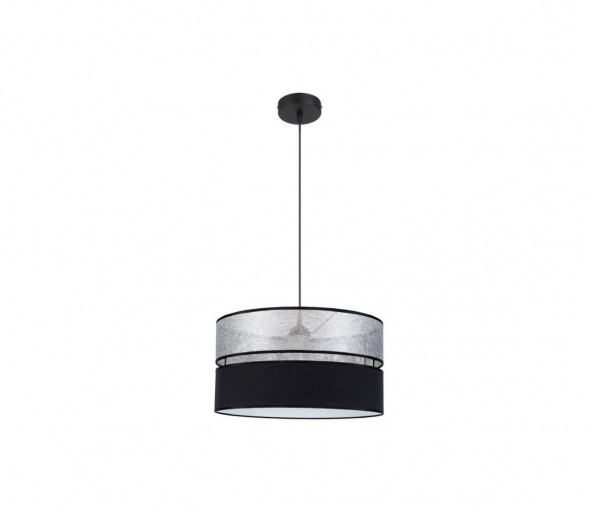 Żyrandol na lince LIMA 1xE27/60W/230V czarny/srebrny