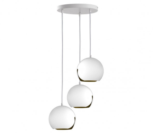 Żyrandol na lince MALAG 3xE27/60W/230V biały