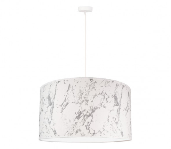 Żyrandol na lince MARBLE 1xE27/40W/230V biały/szary