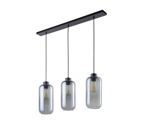 Żyrandol na lince MARCO 3xE27/60W/230V czarny