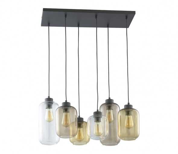 Żyrandol na lince MARCO 6xE27/60W/230V