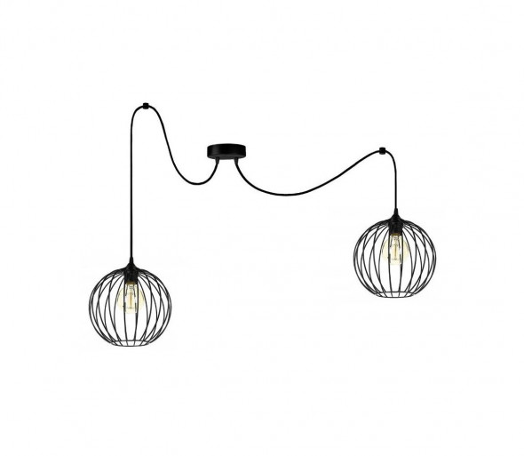 Żyrandol na lince MATT 2xE27/60W/230V