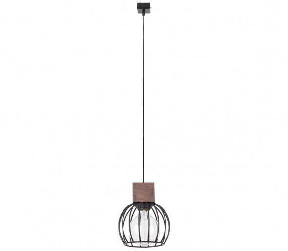Żyrandol na lince MILAN 1xE27/60W/230V drewno