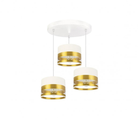 Żyrandol na lince MILO 3xE27/60W/230V złoty