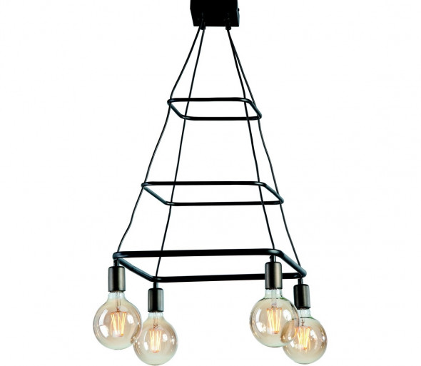 Żyrandol na lince PRAGUE 4xE27/60W/230V