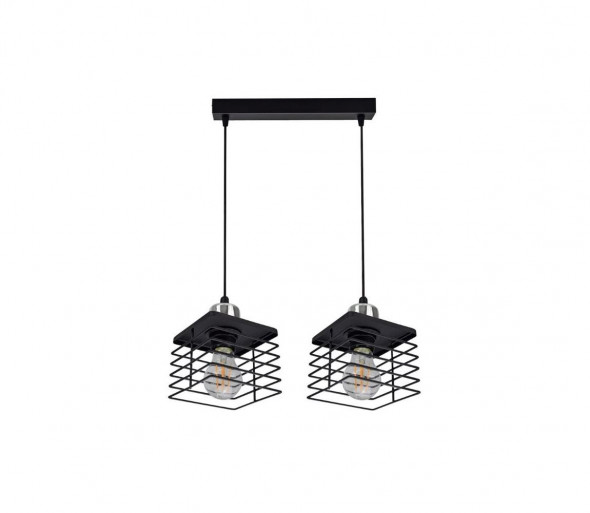 Żyrandol na lince QUATRO 2xE27/60W/230V