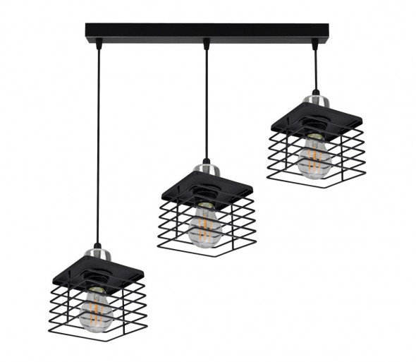 Żyrandol na lince QUATRO 3xE27/60W/230V