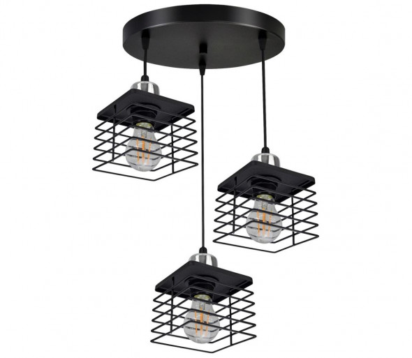 Żyrandol na lince QUATRO 3xE27/60W/230V