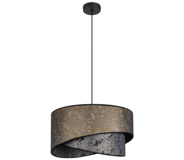 Żyrandol na lince REZO 1xE27/60W/230V szary/złoty