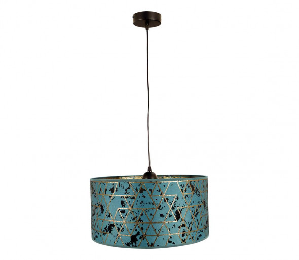 Żyrandol na lince REZO 1xE27/60W/230V turkusowy