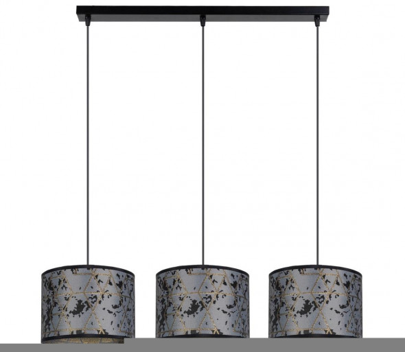 Żyrandol na lince REZO 3xE27/60W/230V szary