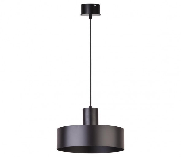 Żyrandol na lince RIF 1xE27/60W/230V d. 25 cm czarny