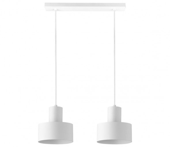 Żyrandol na lince RIF 2xE27/60W/230V biały