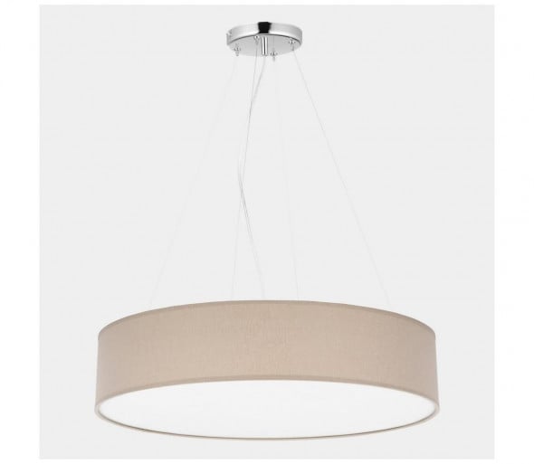 Żyrandol na lince RONDO 4xE27/15W/230V beżowy